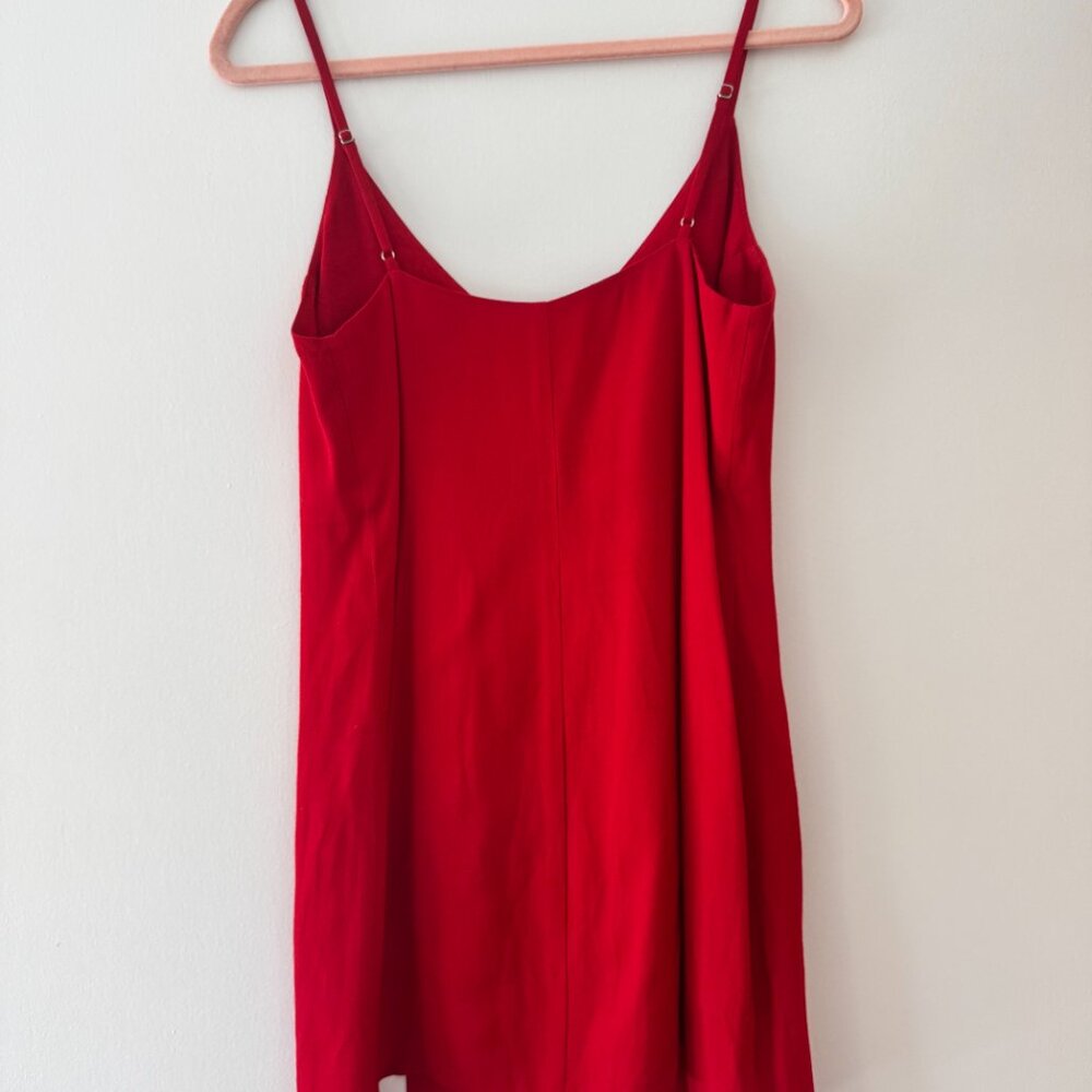 Reformation Red Marlowe Mini Dress in Small - Picture 3 of 5
